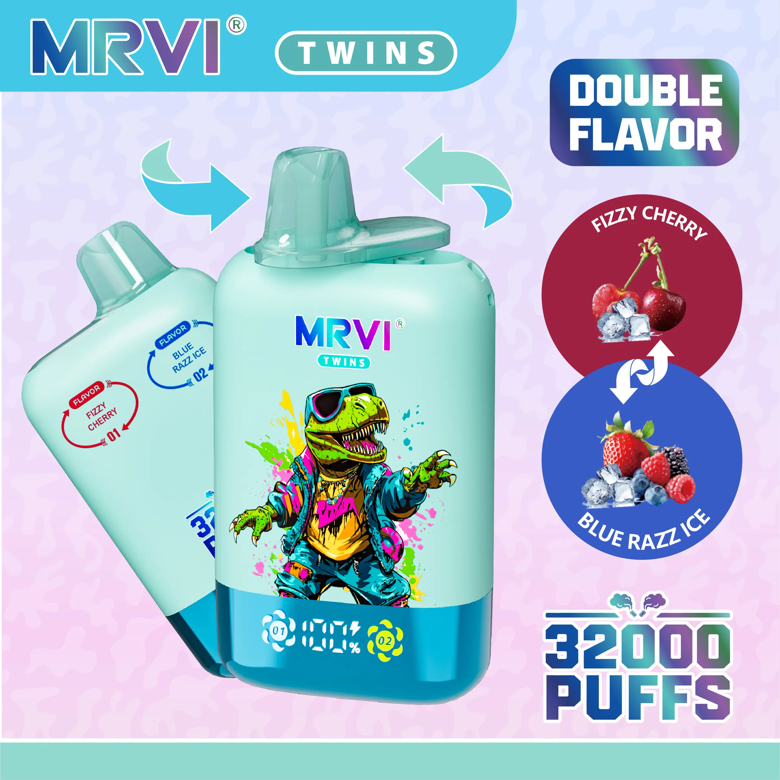 fizzy Cherry & Blue Razz Ice