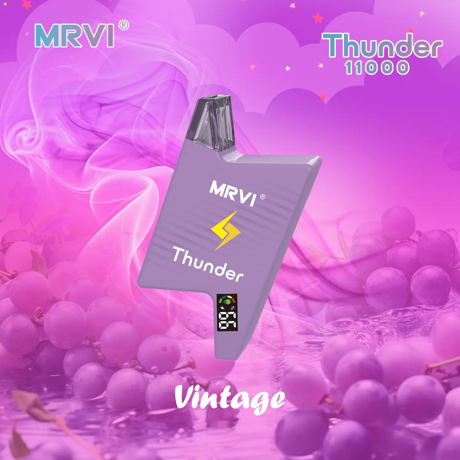 Wholesale Big Puffs MRVI THUNDER 11000Puffs Disposable Vape Box (4)zu5